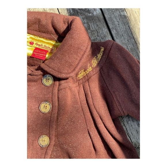 Y2K Apple Bottoms Bolero Sweater Chocolate Gold - Picture 9 of 10